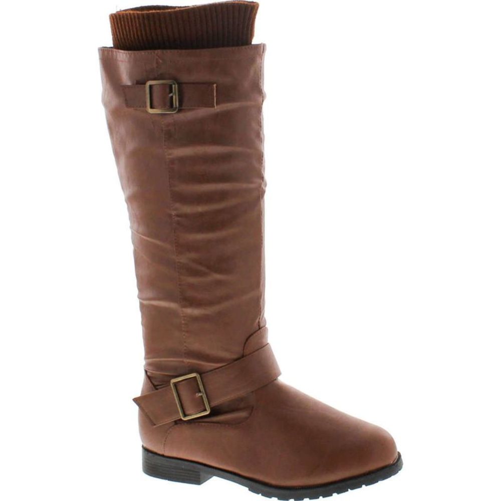 West Blvd Osaka brown pu Womens boots 7.5 NEW